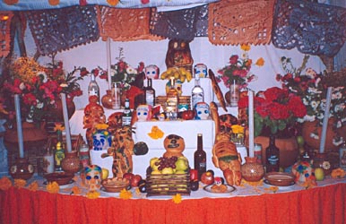 Offerings for Dia de los Muertos